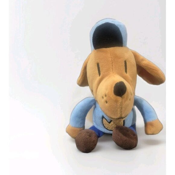 Dog Man Doll 9" Soft Stuffed Plush Lovey Baby Bean Bag Toy Puppy Dav Pilkey RARE - Picture 1 of 6